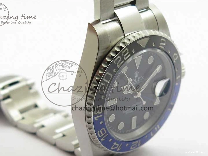 0129 GMT Master II 116710BLNR Batman Ceramic 316L Steel ROF Best Edition Black Dial on SS Bracelet A Youthful 2659